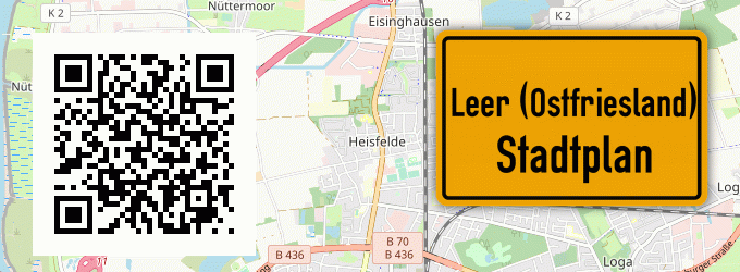 Stadtplan Leer (Ostfriesland)