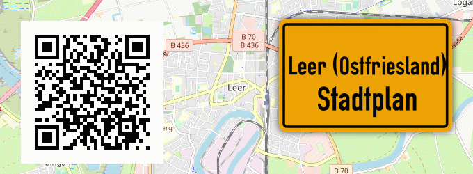 Stadtplan Leer (Ostfriesland)