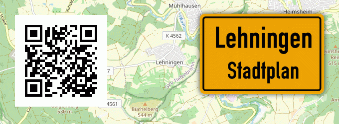 Stadtplan Lehningen