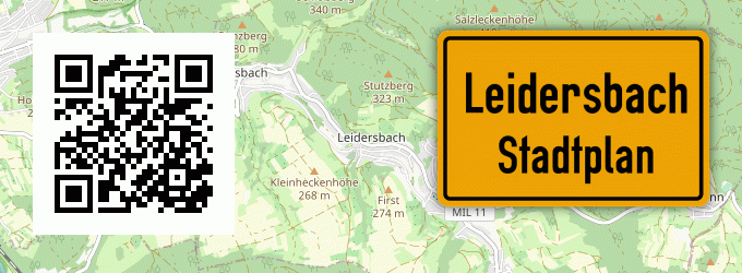 Stadtplan Leidersbach
