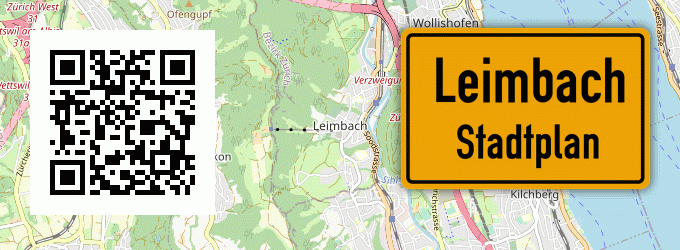 Stadtplan Leimbach, Kreis Ziegenhain, Hessen