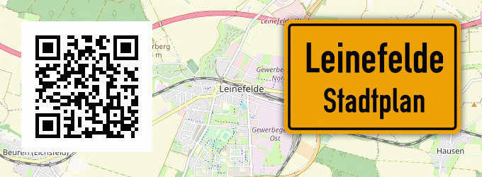 Stadtplan Leinefelde