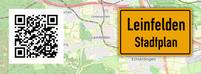 Stadtplan Leinfelden