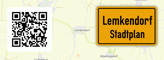 Stadtplan Lemkendorf, Fehmarn