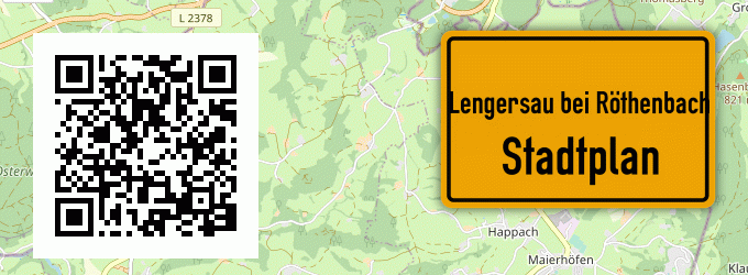 Stadtplan Lengersau bei Röthenbach, Allgäu