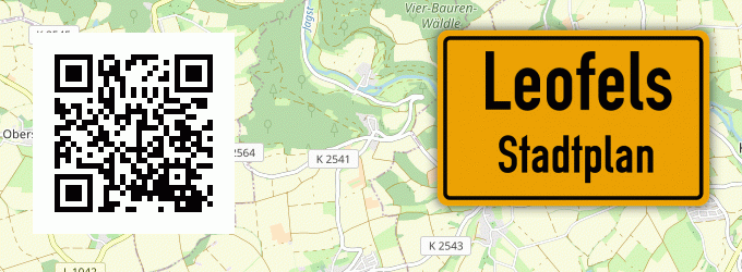 Stadtplan Leofels