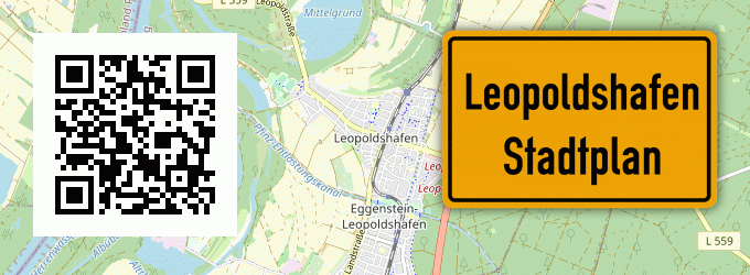 Stadtplan Leopoldshafen