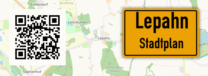 Stadtplan Lepahn, Holstein