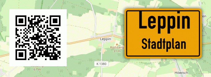 Stadtplan Leppin, Altmark