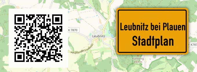 Stadtplan Leubnitz bei Plauen