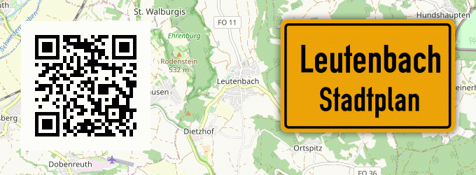 Stadtplan Leutenbach, Mittelfranken