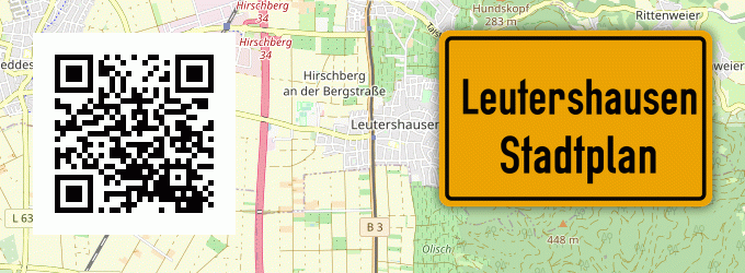 Stadtplan Leutershausen, Unterfranken