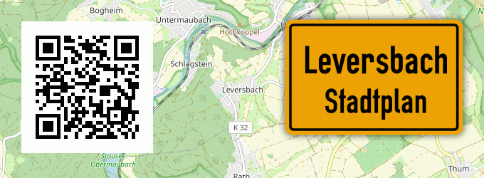 Stadtplan Leversbach