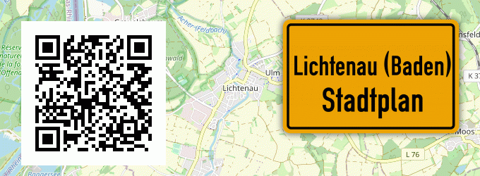 Stadtplan Lichtenau (Baden)