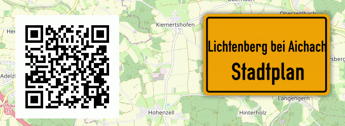 Stadtplan Lichtenberg bei Aichach