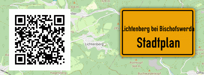 Stadtplan Lichtenberg bei Bischofswerda