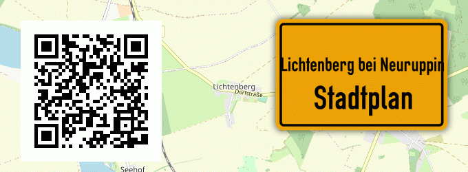 Stadtplan Lichtenberg bei Neuruppin