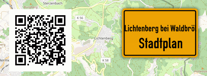 Stadtplan Lichtenberg bei Waldbröl