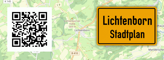 Stadtplan Lichtenborn, Eifel
