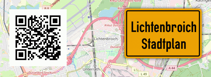 Stadtplan Lichtenbroich
