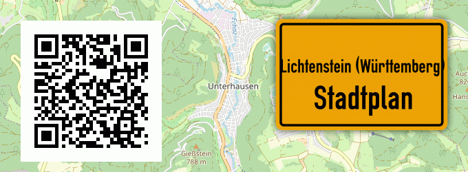 Stadtplan Lichtenstein (Württemberg)