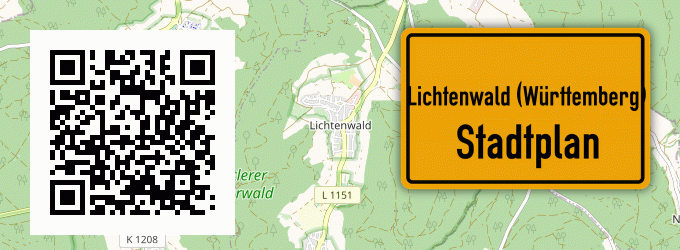 Stadtplan Lichtenwald (Württemberg)