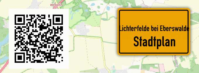 Stadtplan Lichterfelde bei Eberswalde