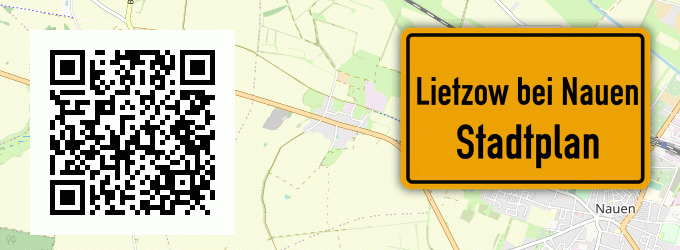 Stadtplan Lietzow bei Nauen