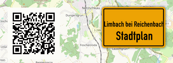 Stadtplan Limbach bei Reichenbach, Vogtland