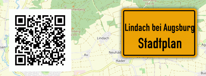 Stadtplan Lindach bei Augsburg