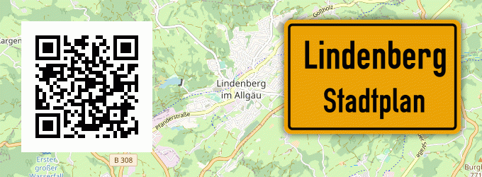 Stadtplan Lindenberg, Pfalz