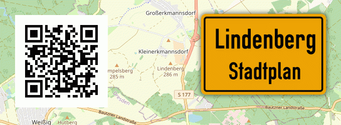 Stadtplan Lindenberg, Vorpommern