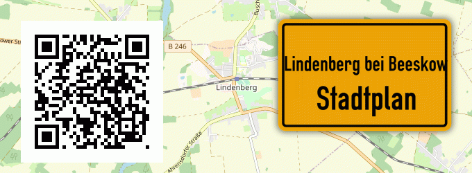 Stadtplan Lindenberg bei Beeskow
