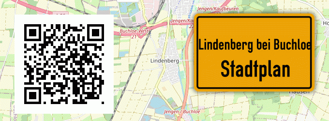 Stadtplan Lindenberg bei Buchloe
