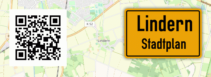 Stadtplan Lindern, Rheinland