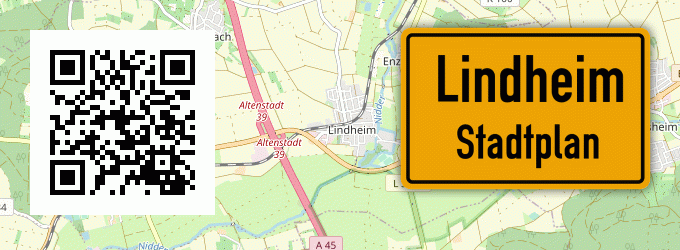 Stadtplan Lindheim, Hessen