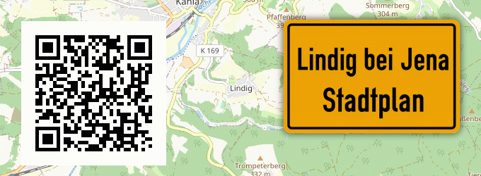 Stadtplan Lindig bei Jena