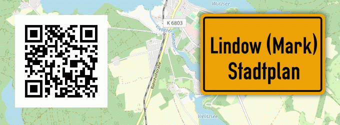 Stadtplan Lindow (Mark)