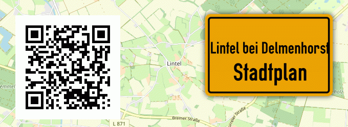 Stadtplan Lintel bei Delmenhorst