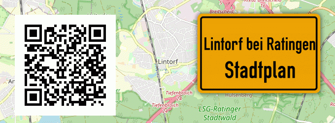 Stadtplan Lintorf bei Ratingen