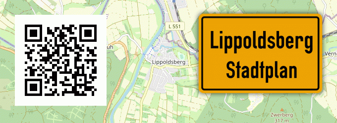 Stadtplan Lippoldsberg