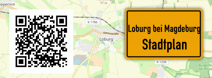 Stadtplan Loburg bei Magdeburg