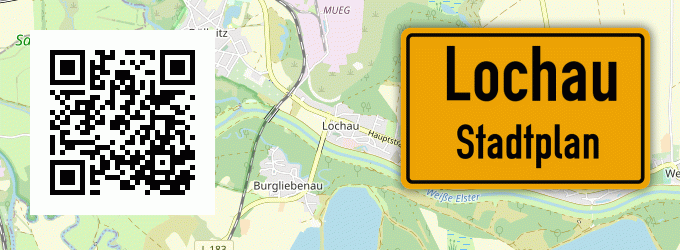 Stadtplan Lochau, Kreis Bayreuth