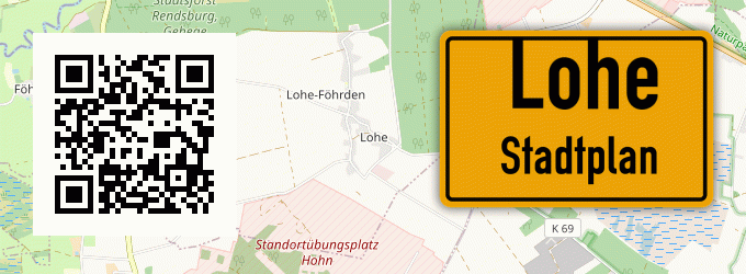 Stadtplan Lohe, Kreis Soest, Westfalen