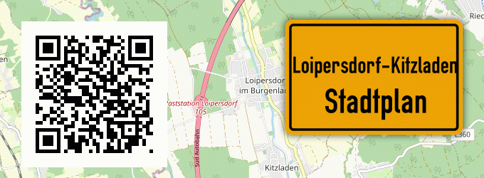 Stadtplan Loipersdorf-Kitzladen