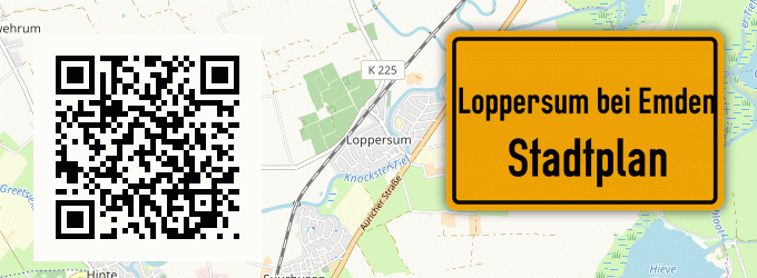 Stadtplan Loppersum bei Emden