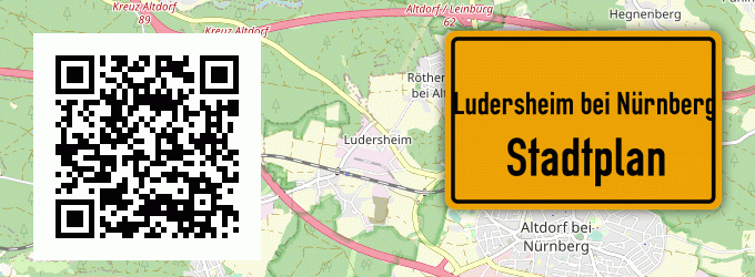 Stadtplan Ludersheim bei Nürnberg