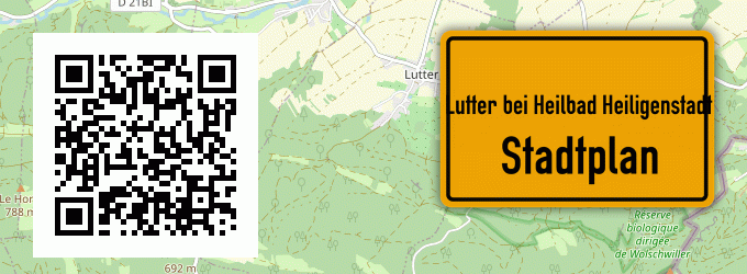 Stadtplan Lutter bei Heilbad Heiligenstadt