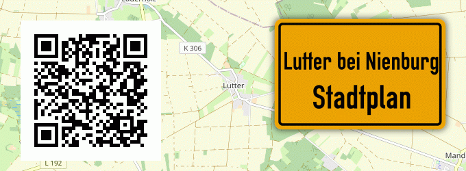 Stadtplan Lutter bei Nienburg, Weser