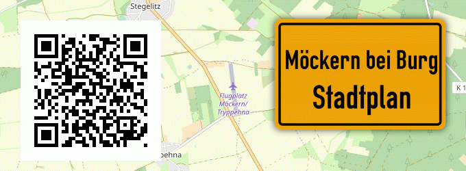 Stadtplan Möckern bei Burg